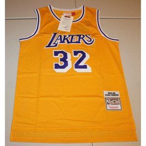 VTG NBA Los Angeles Lakers Magic Johnson #32 Jersey Large Mitchell & Ness NWT
